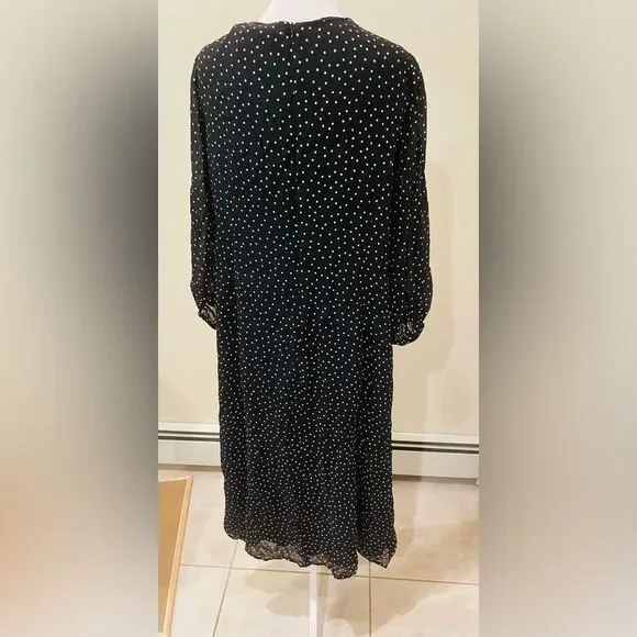 REFORMATION $278 heart shape ruffle Polka Dot Print Long Dress 14 - Picture 7 of 8